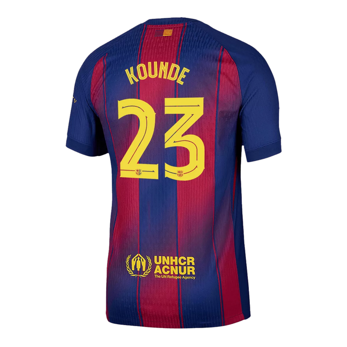 KOUNDE #23 Barcelona Home Match Jersey Player Version 2025/26