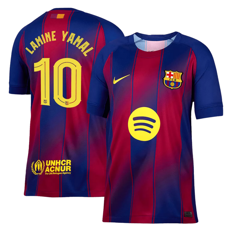 LAMINE YAMAL #10 Barcelona Home Jersey 2025/26 - UCL