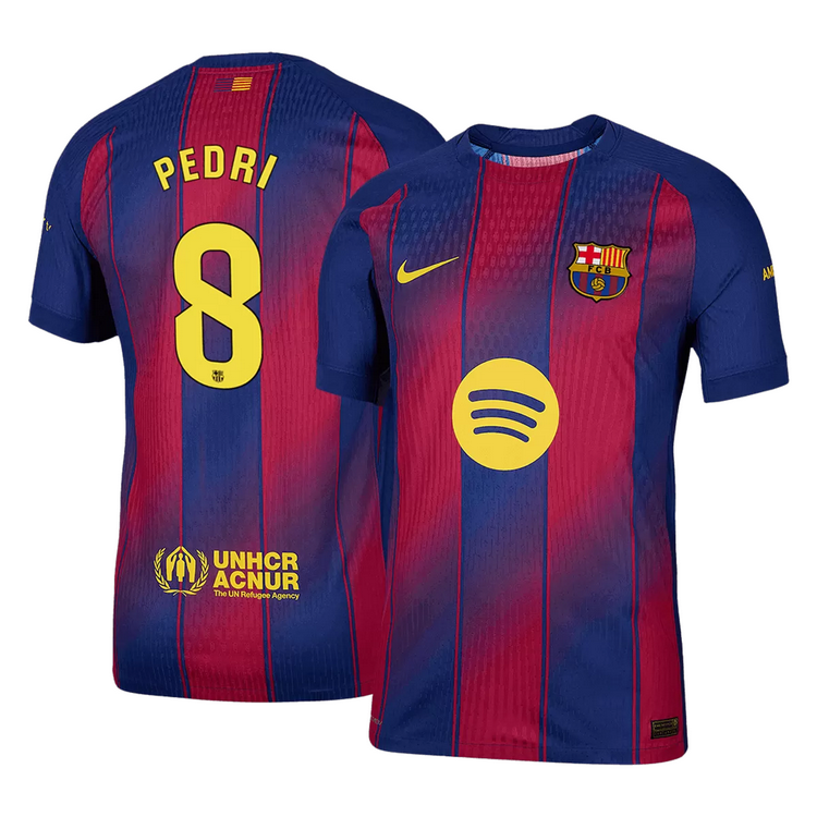 PEDRI #8 Barcelona Home Match Jersey Player Version 2025/26