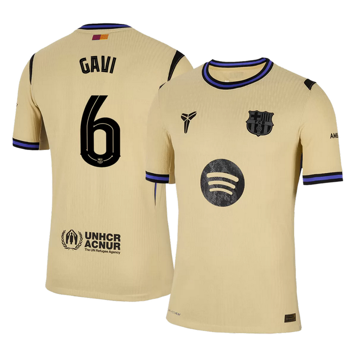 GAVI #6 Barcelona Away Match Jersey Player Version 2025/26 - UCL
