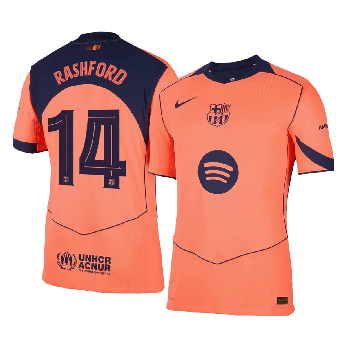 RASHFORD #14 Barcelona Third Match Jersey Player Version 2025/26 - UCL