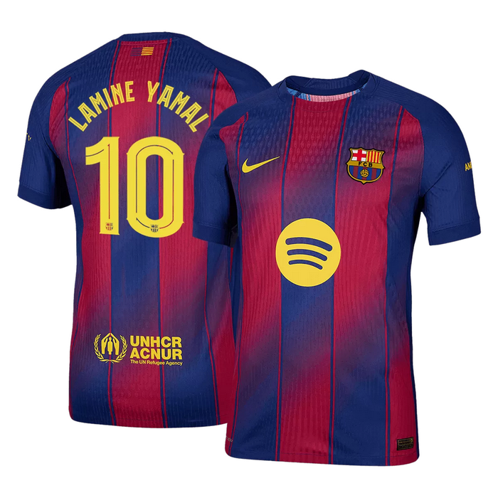 LAMINE YAMAL #10 Barcelona Home Match Jersey Player Version 2025/26 - UCL
