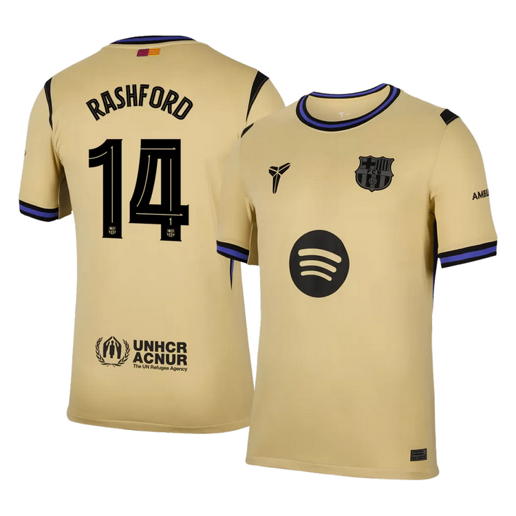 RASHFORD #14 Barcelona Away Jersey 2025/26 - UCL