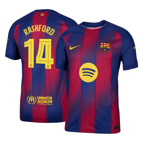 RASHFORD #14 Barcelona Home Match Jersey Player Version 2025/26 - UCL
