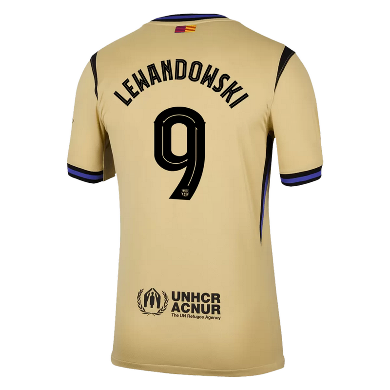 LEWANDOWSKI #9 Barcelona Away Jersey 2025/26 - UCL