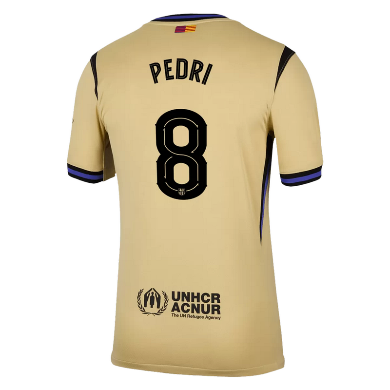 PEDRI #8 Barcelona Away Jersey 2025/26 - UCL