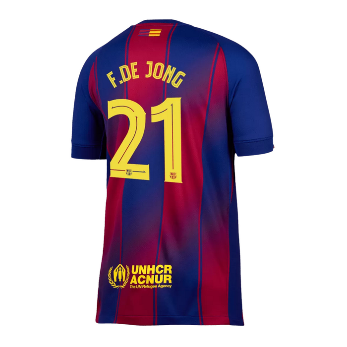 F.DE JONG #21 Barcelona Home Jersey 2025/26 - UCL [Super Replica]