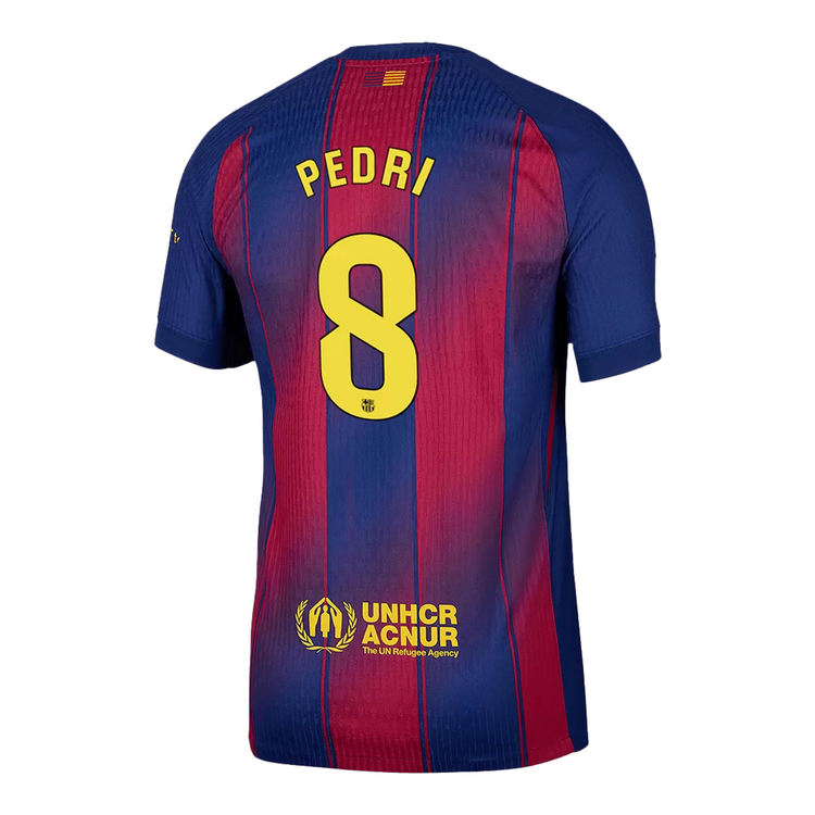 PEDRI #8 Barcelona Home Match Jersey Player Version 2025/26