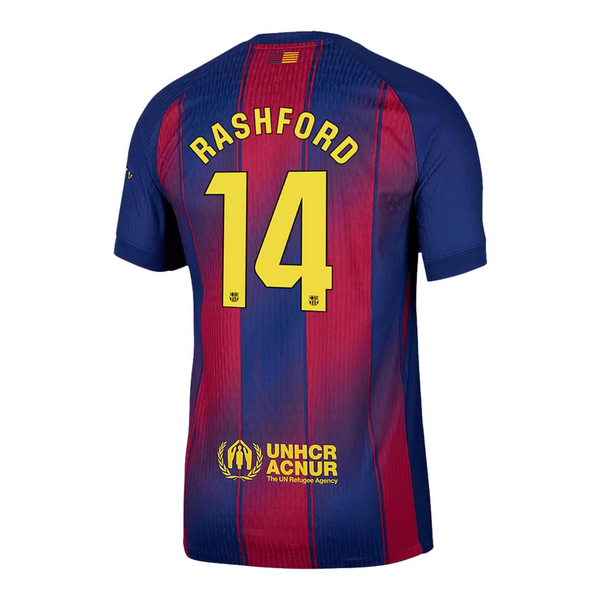 RASHFORD #14 Barcelona Home Match Jersey Player Version 2025/26