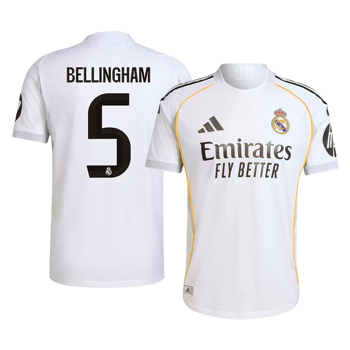 BELLINGHAM #5 Real Madrid Home Match Jersey Player Version 2025/26