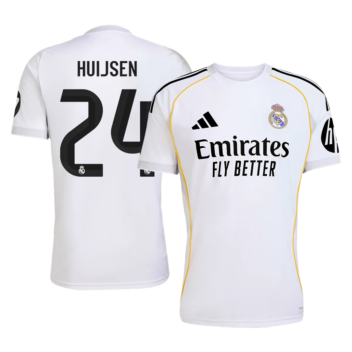 HUIJSEN #24 Real Madrid Home Jersey 2025/26 - [Super Replica]