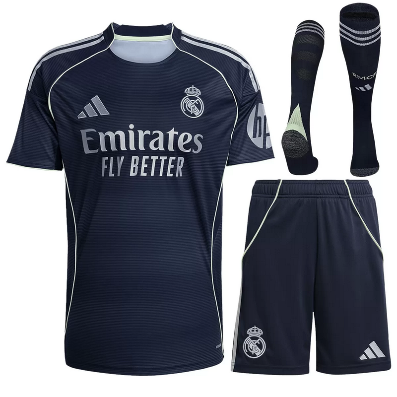 Real Madrid Away Jersey Full Kit 2025/26