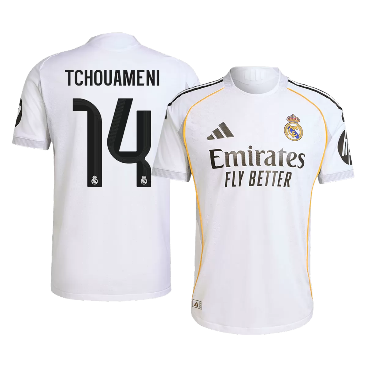 TCHOUAMENI #14 Real Madrid Home Match Jersey Player Version 2025/26