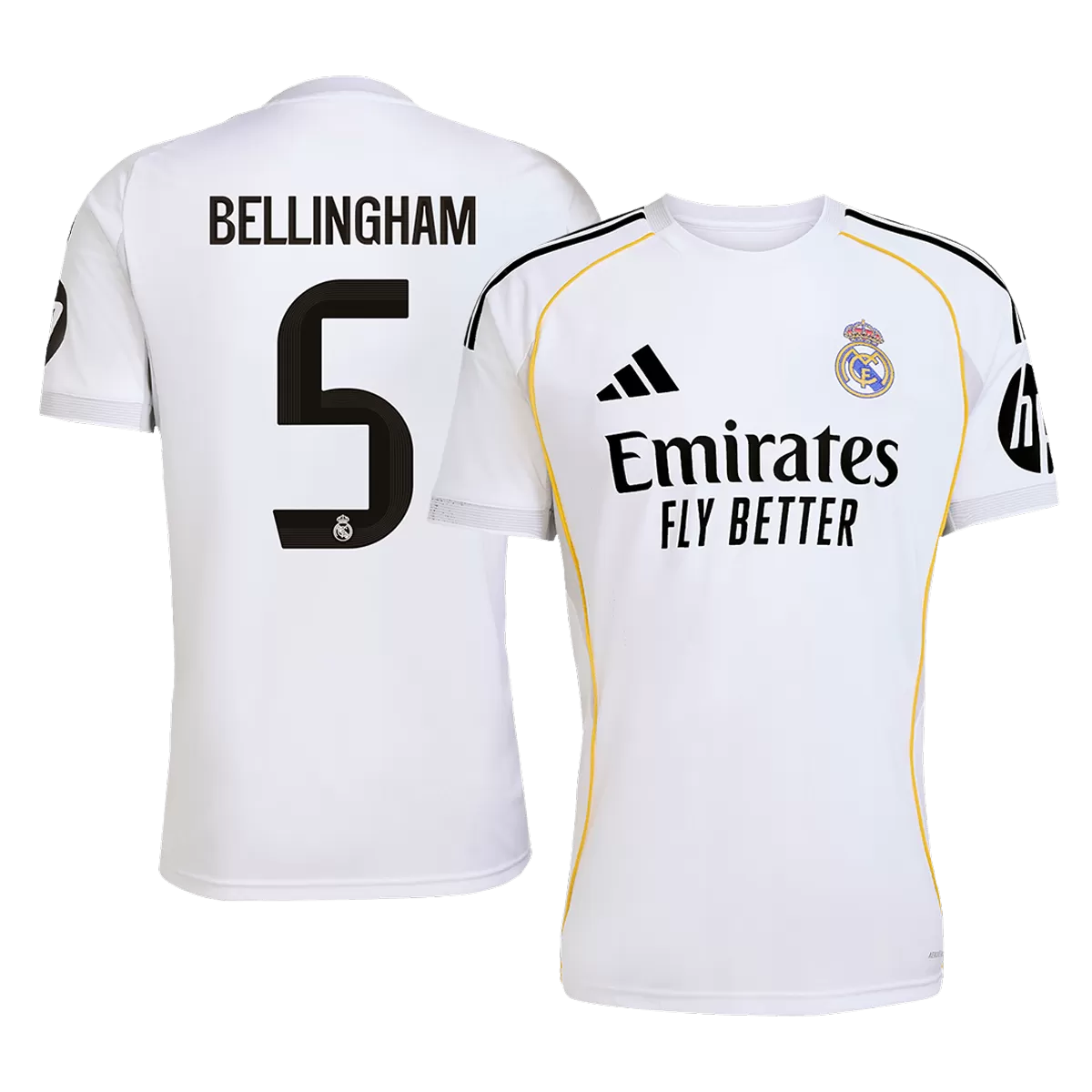 BELLINGHAM #5 Real Madrid Home Jersey 2025/26 - [Super Replica]