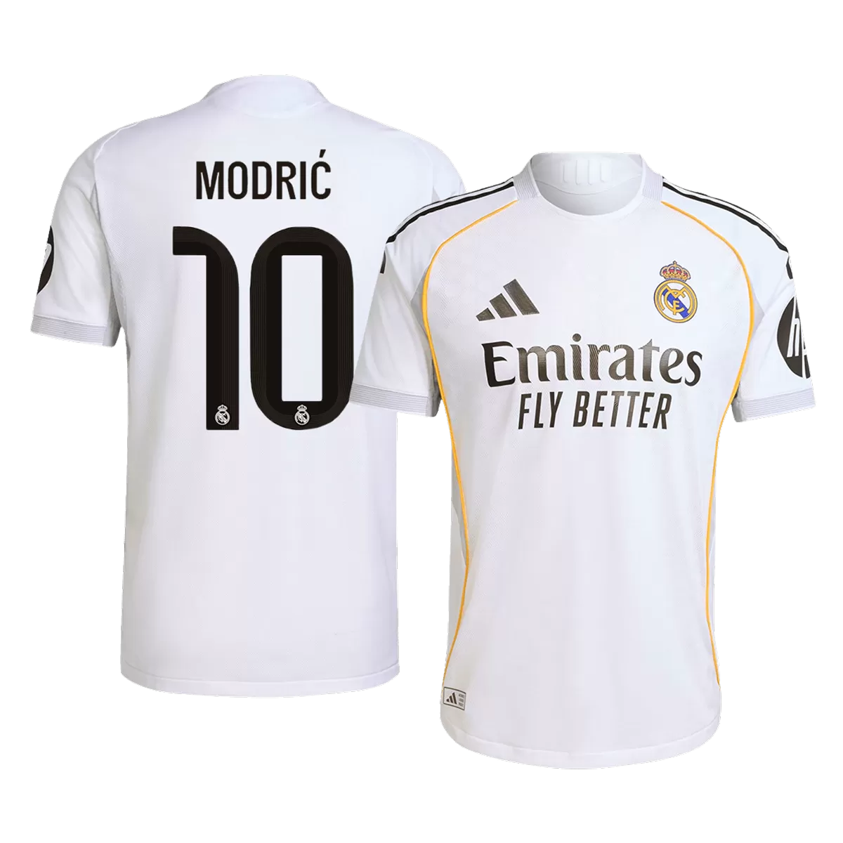 MODRIĆ #10 Real Madrid Home Match Jersey Player Version 2025/26