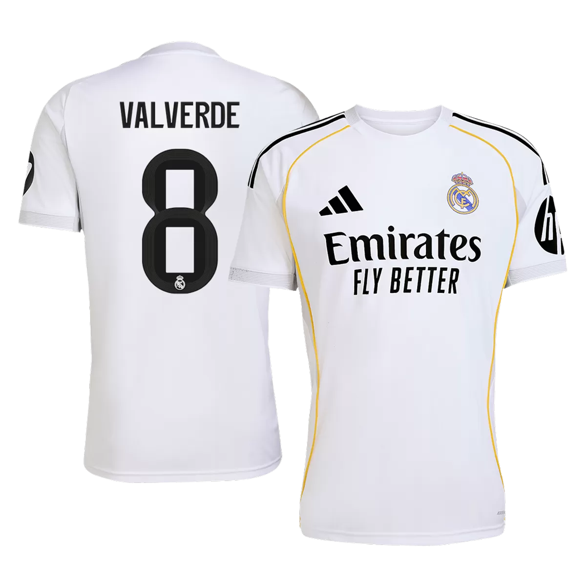 VALVERDE #8 Real Madrid Home Jersey 2025/26 - [Super Replica]