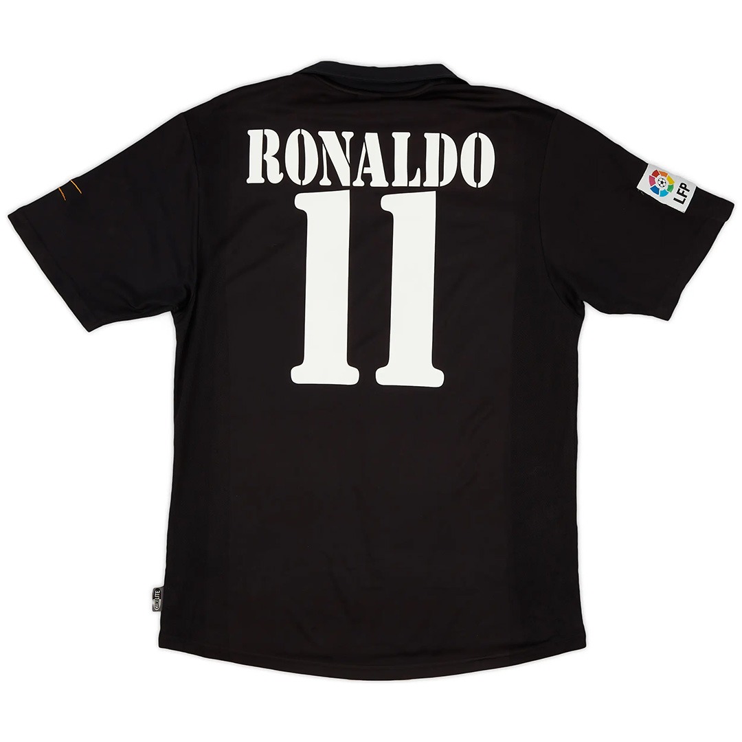 Ronaldo #11 Retro Real Madrid Centenary Away Jersey 2002/03