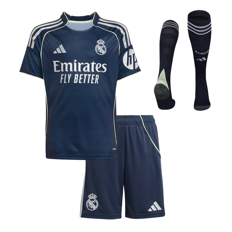 Kids Real Madrid Away Jersey Kit 2025/26