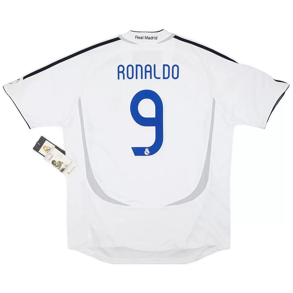 Ronaldo #9 Retro Real Madrid Home Jersey 2006/07