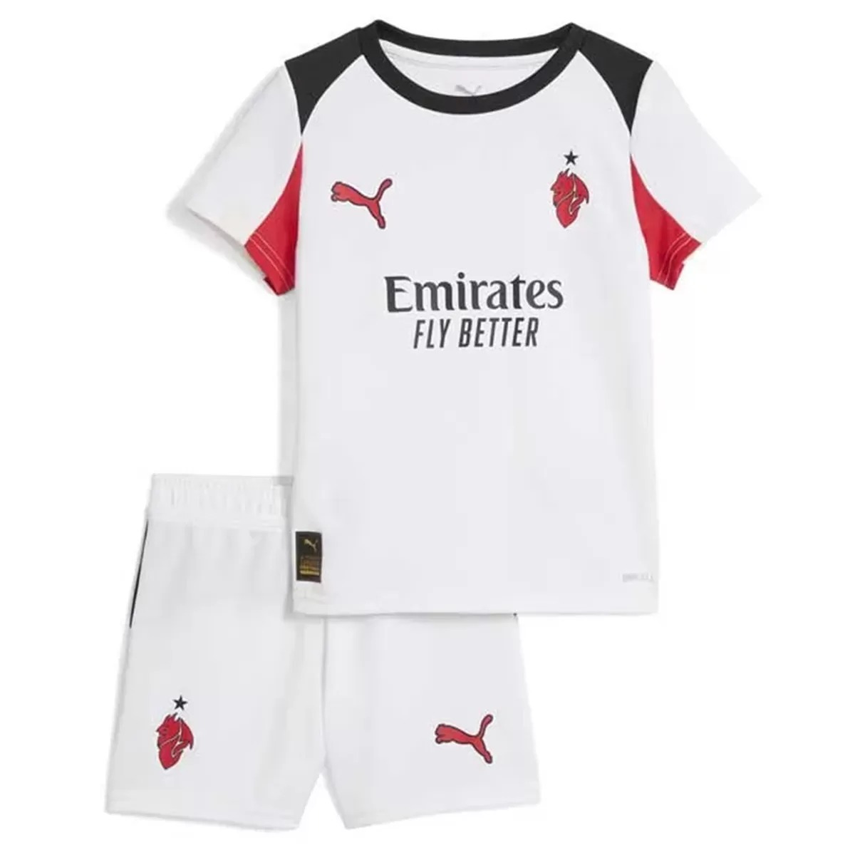 Kids AC Milan Away Jersey Kit 2025/26