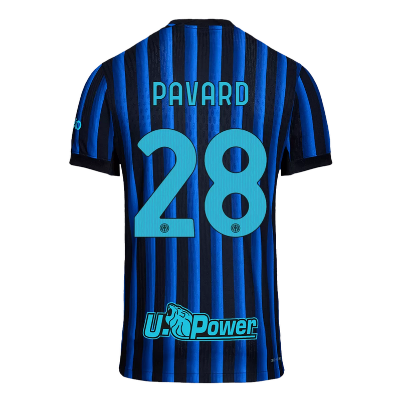 PAVARD #28 Inter Milan Home Match Jersey Player Version 2025/26