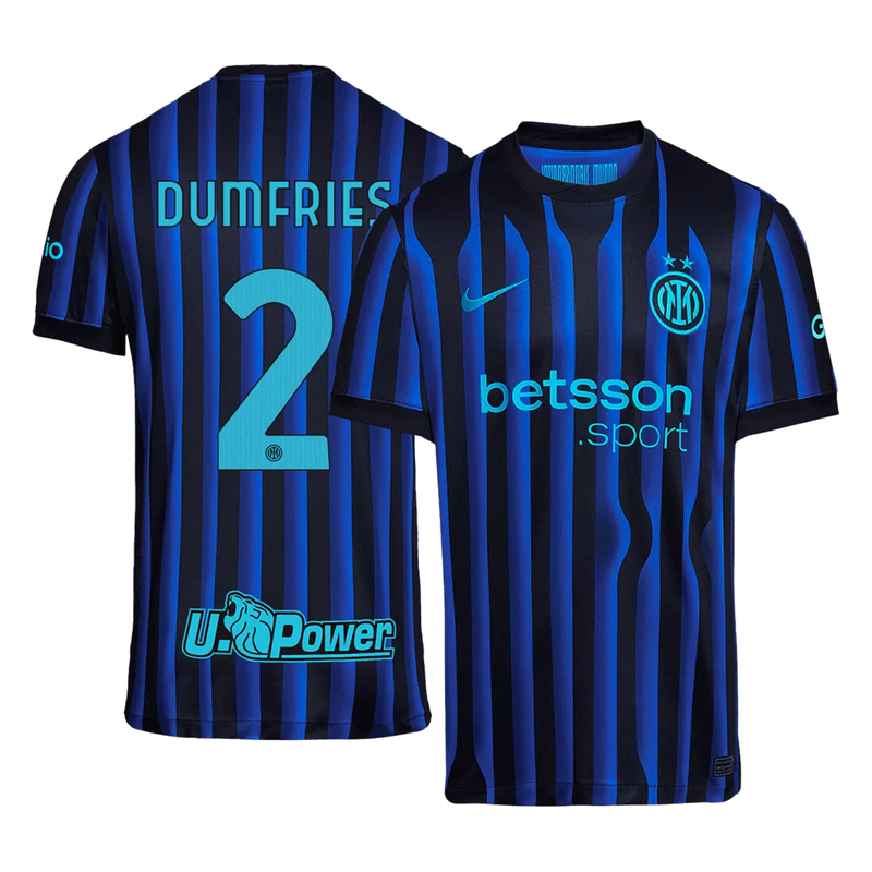 DUMFRIES #2 Inter Milan Home Jersey 2025/26