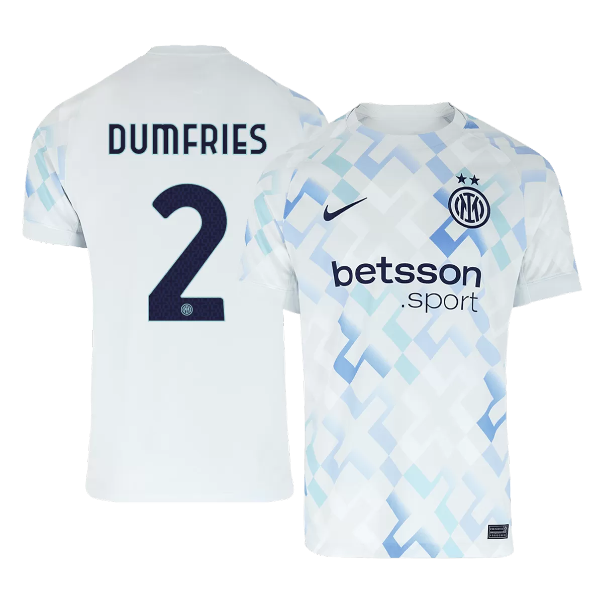 DUMFRIES #2 Inter Milan Away Jersey 2025/26