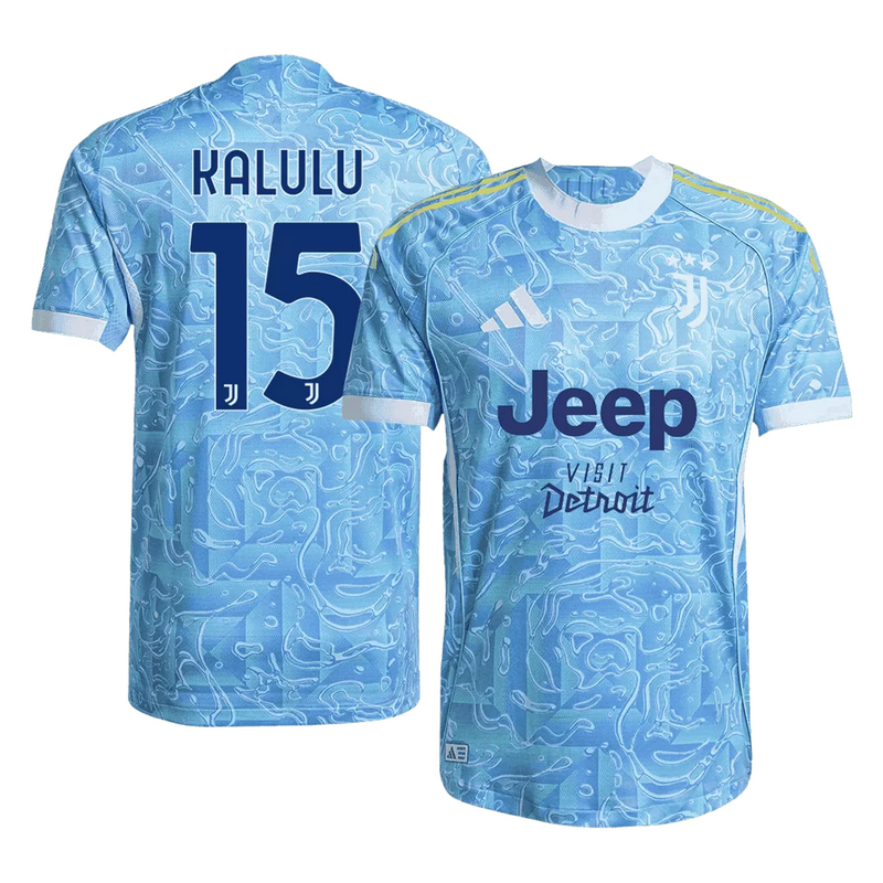 KALULU #15 Juventus Away Match Jersey Player Version 2025/26