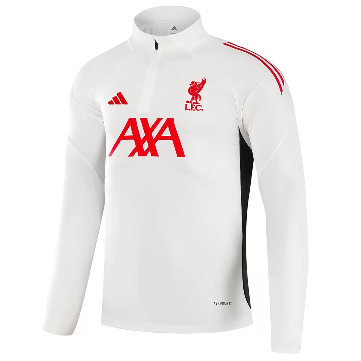 Liverpool 1/4 Zipper Sweat Kit(Top+Pants) White 2025/26