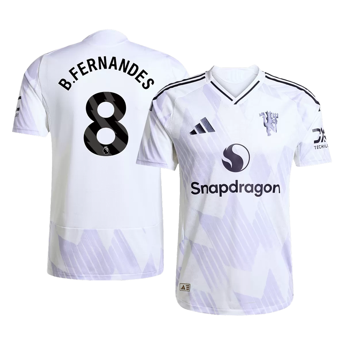 B.FERNANDES #8 Manchester United Away Match Jersey Player Version 2025/26