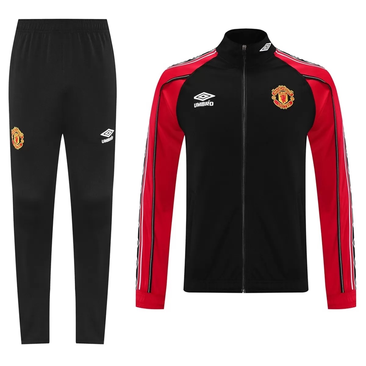 Manchester United Training Tracksuit Kit (Jacket+Pants) 02 Black 2025/26