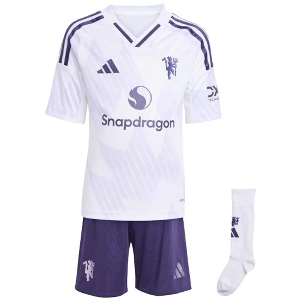 Kids Manchester United Away Jersey Full Kit 2025/26