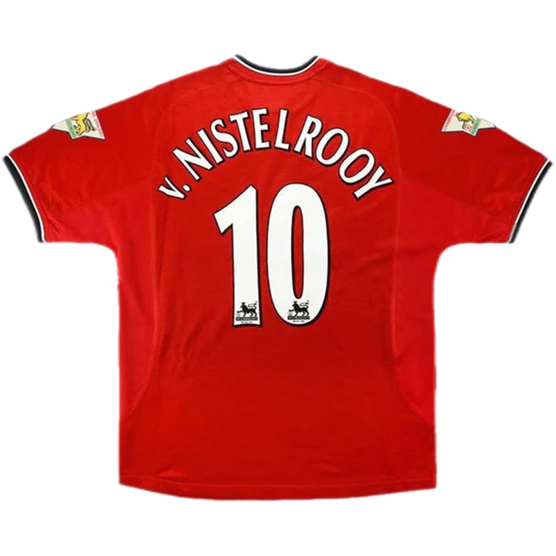 v.NISTELROOY #10 Retro Manchester United Home Jersey 2000/02