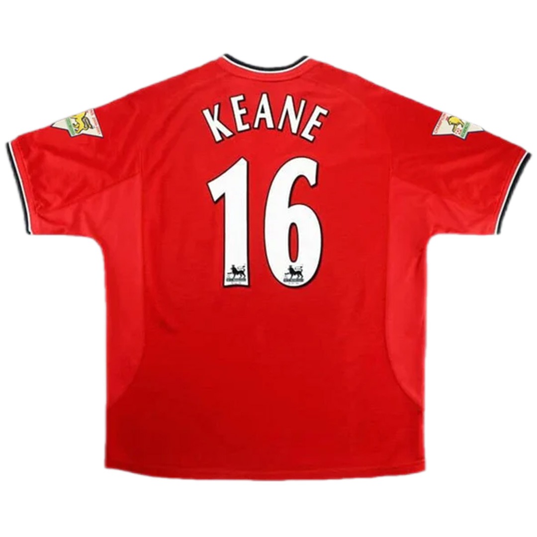 KEANE #16 Retro Manchester United Home Jersey 2000/02