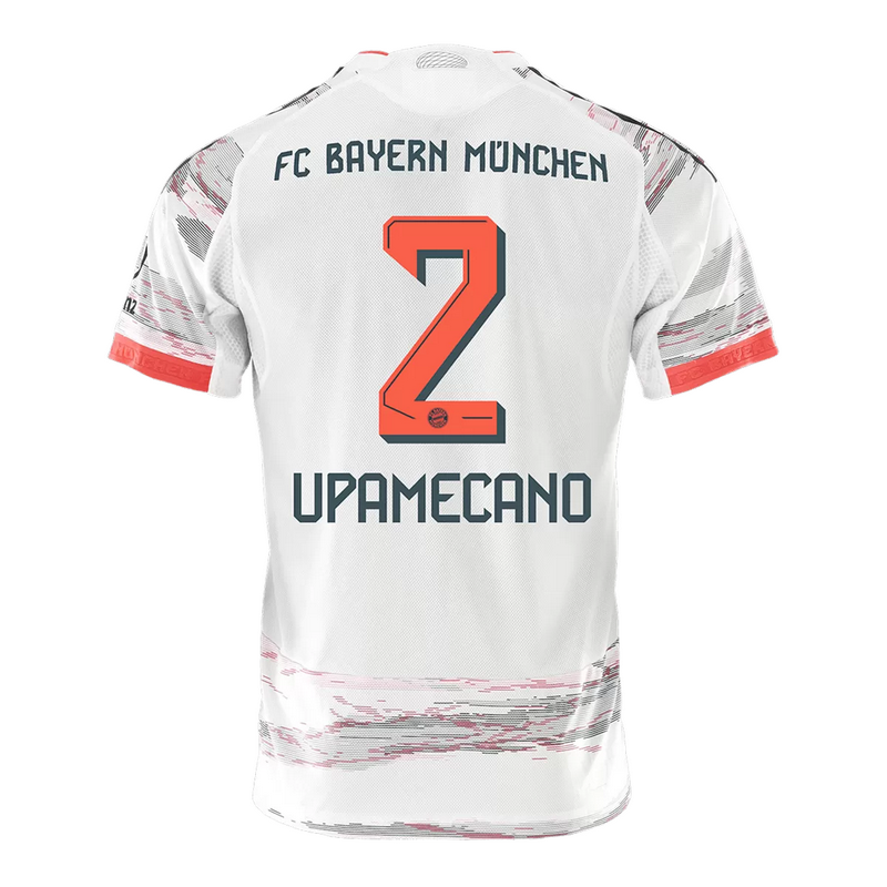 UPAMECANO #2 Bayern Munich Away Match Jersey Player Version 2025/26