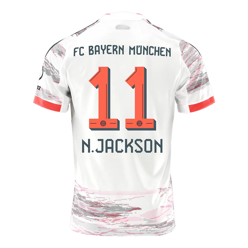 N.JACKSON #11 Bayern Munich Away Jersey 2025/26