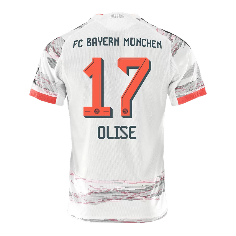 OLISE #17 Bayern Munich Away Match Jersey Player Version 2025/26