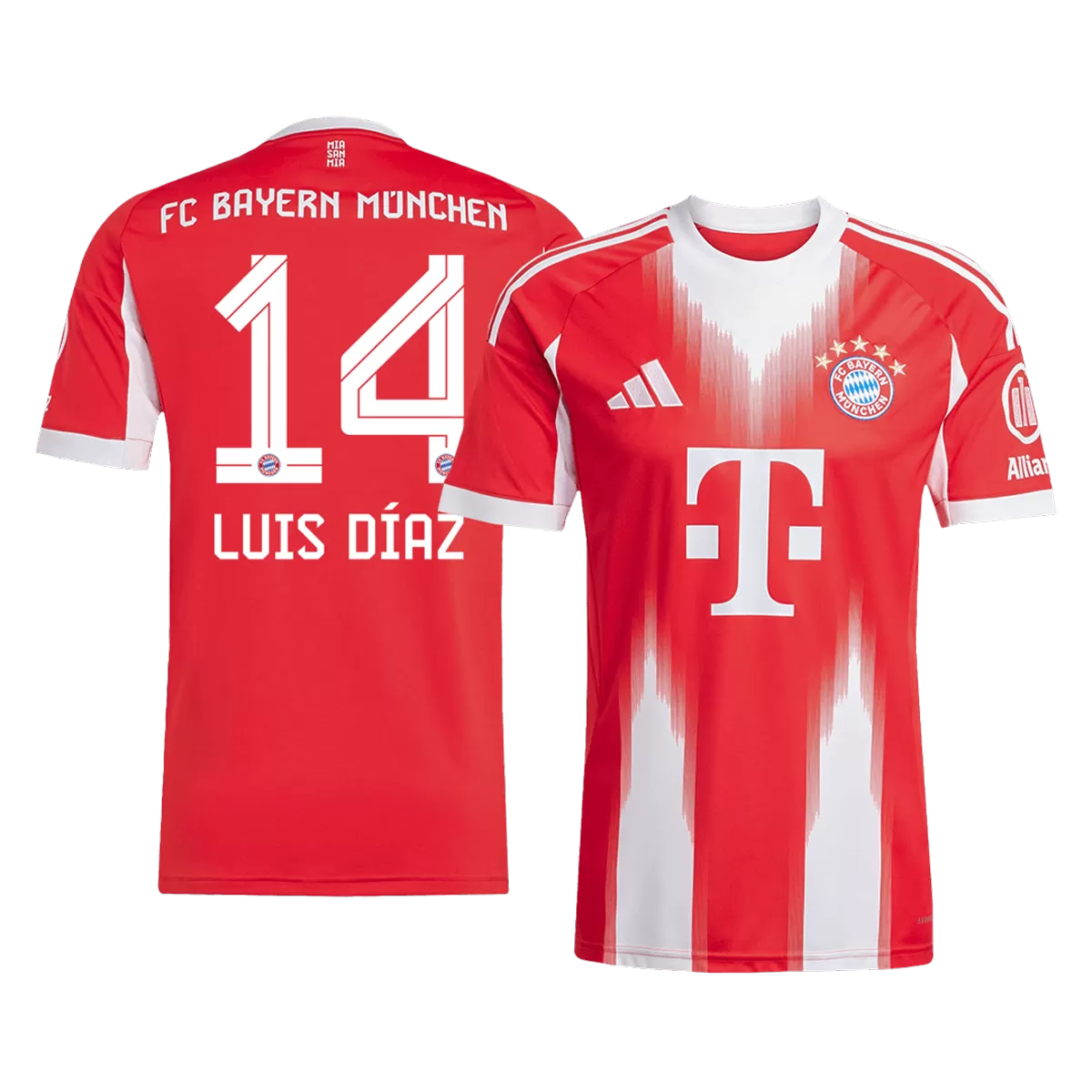 Bayern Munich LUIS DÍAZ #14 Home Soccer Jersey 2025/26 - [Super Replica]
