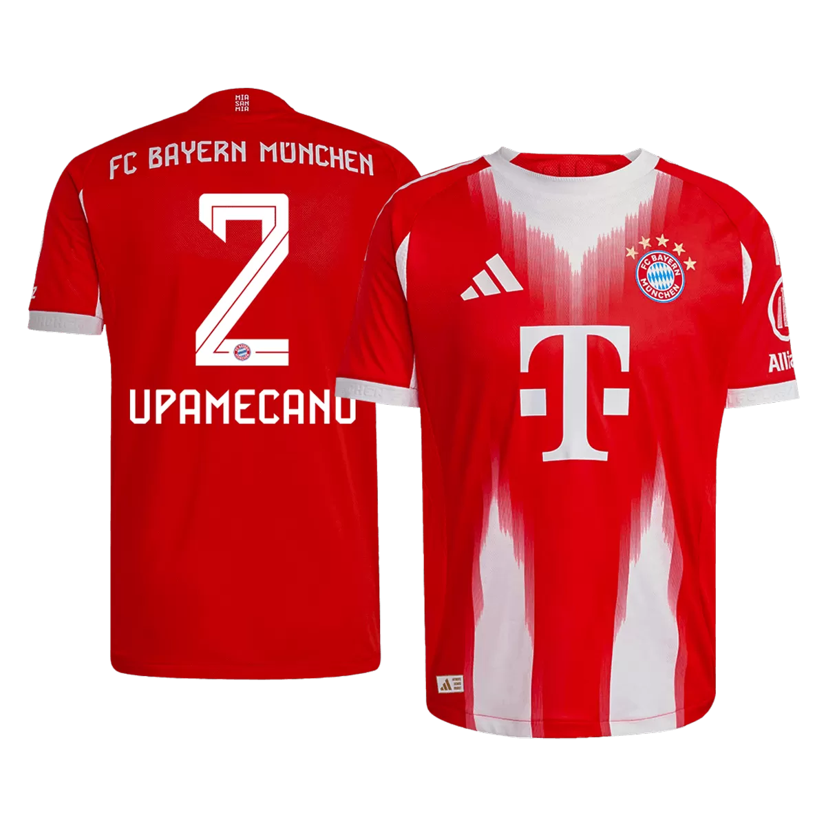 UPAMECANO #2 Bayern Munich Home Match Jersey Player Version 2025/26