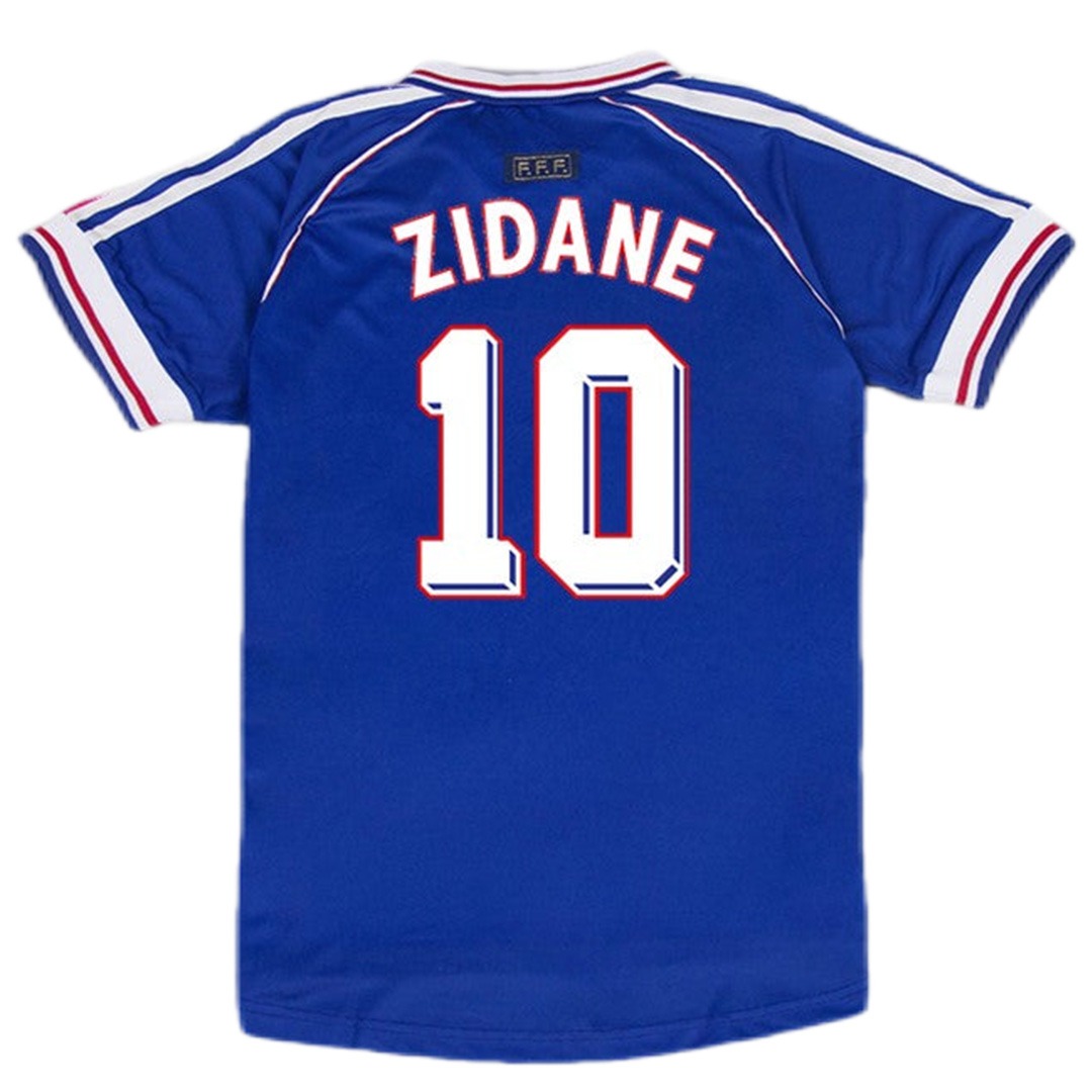 Zidane #10 Retro France Home Jersey World Cup 1998