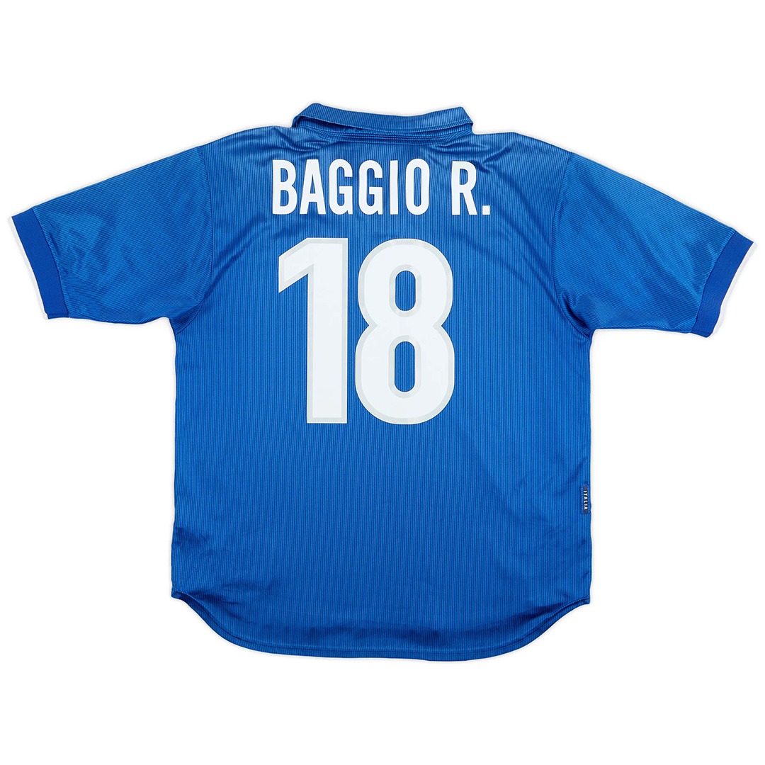 Baggio R. #18 Retro Italy Home Jersey World Cup 1998