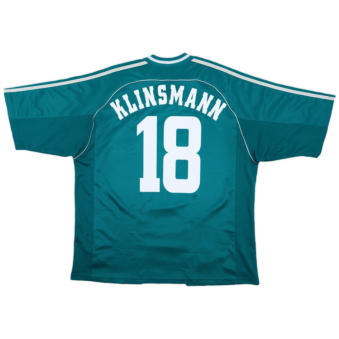 KLINSMANN #18 Germany Away Retro Jersey World Cup 1998