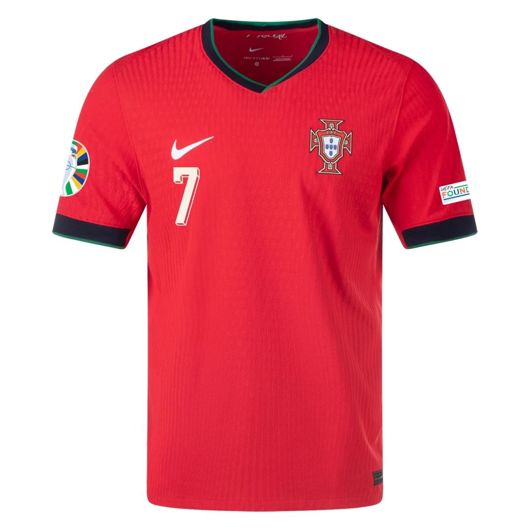 Ronaldo #7 Portugal Home Match Jersey Player Version EURO 2024