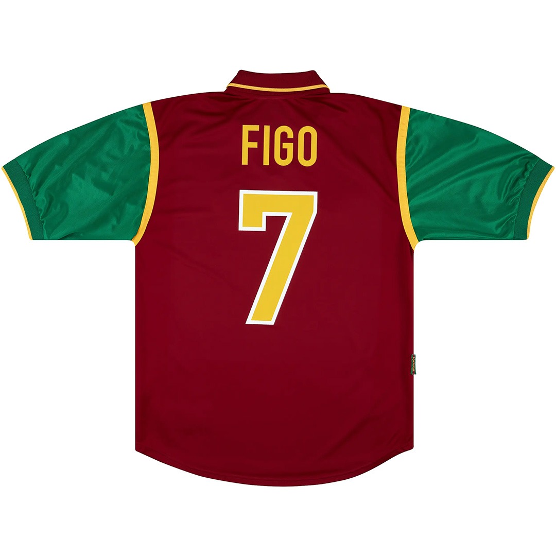 FIGO #7 Retro Portugal Home Jersey 1999