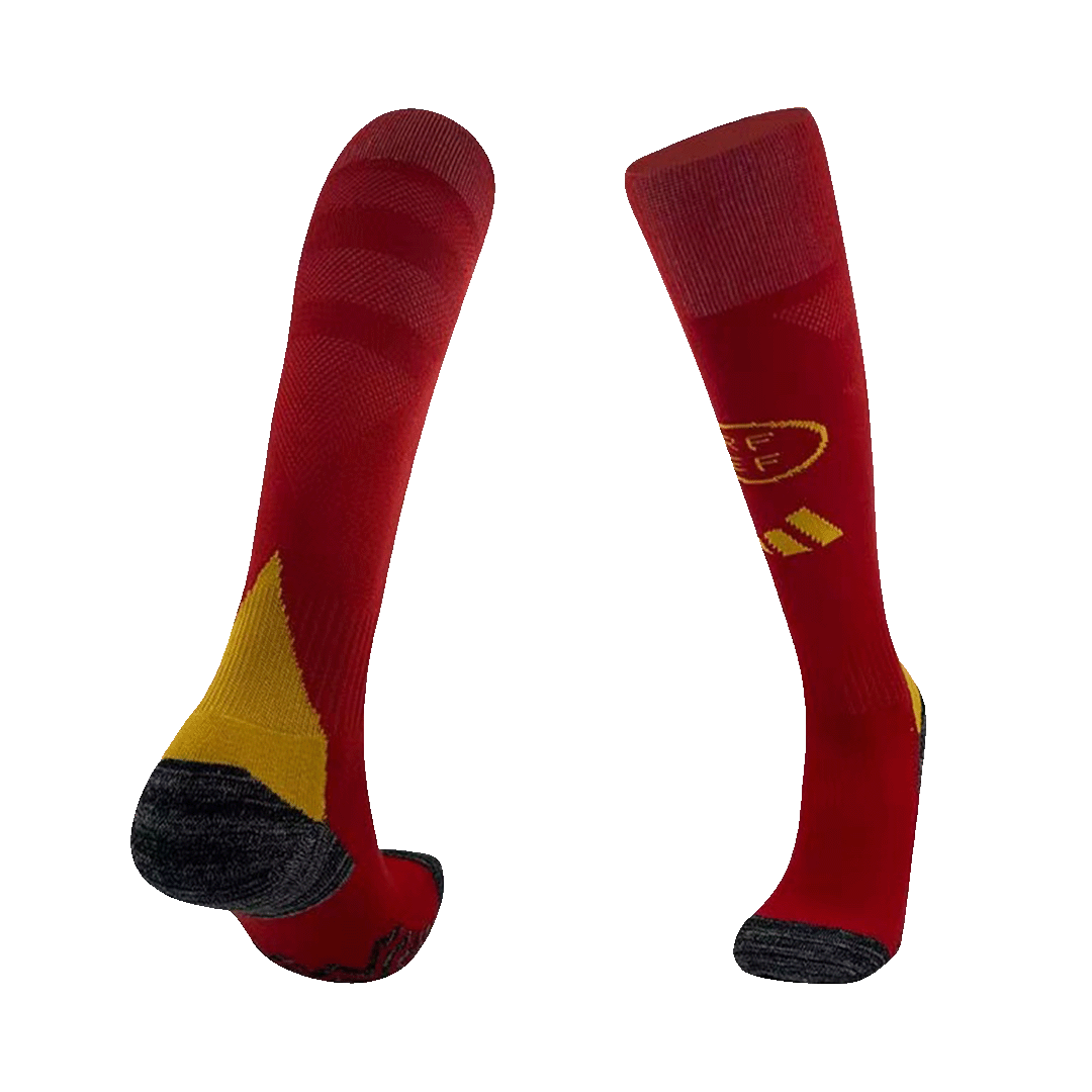 Kids Spain Home Soccer Socks 2024