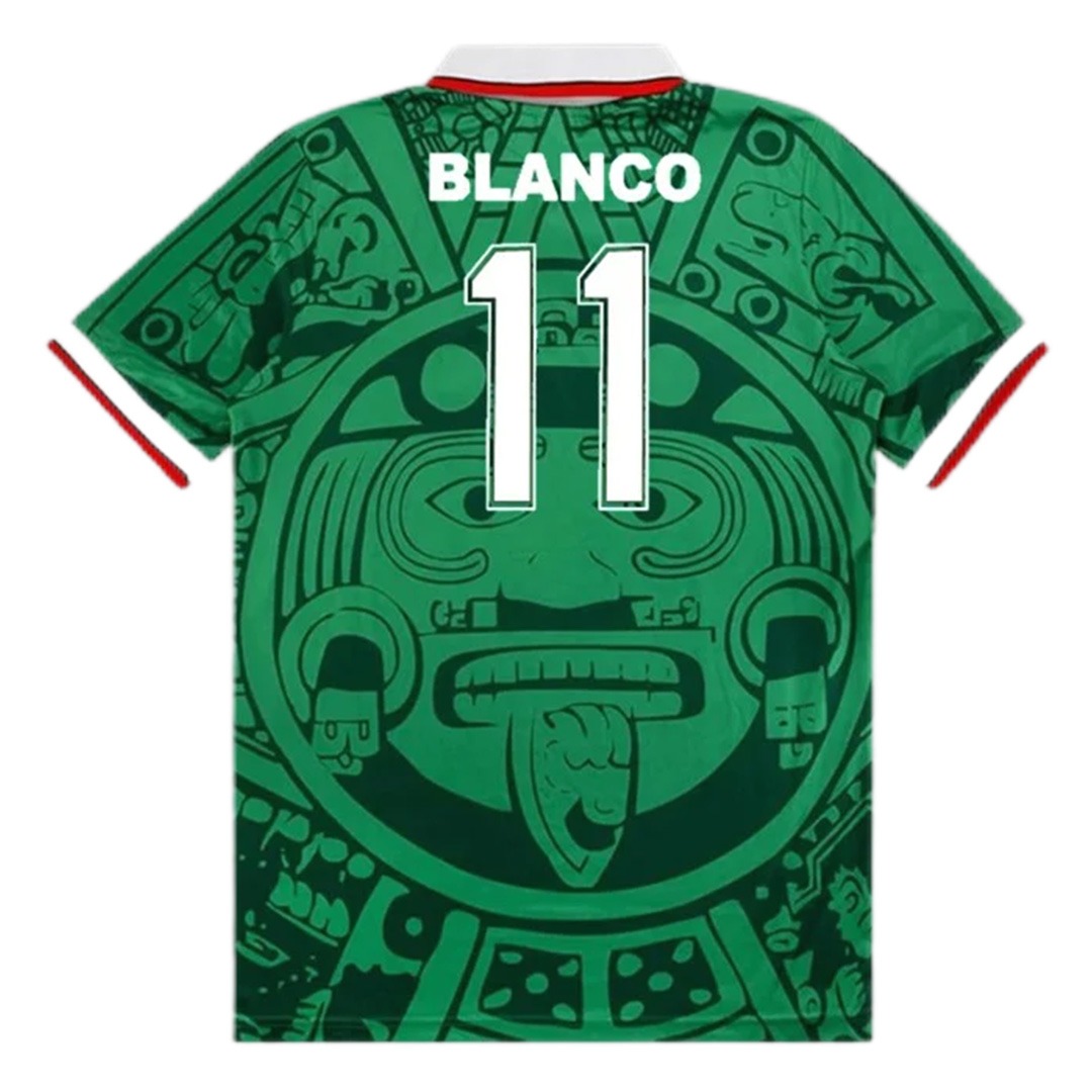 BLANCO #11 Retro Mexico Home Jersey World Cup 1998