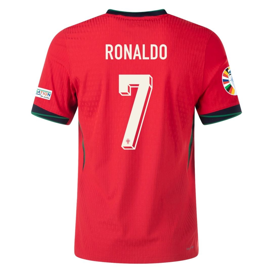 Ronaldo #7 Portugal Home Match Jersey Player Version EURO 2024