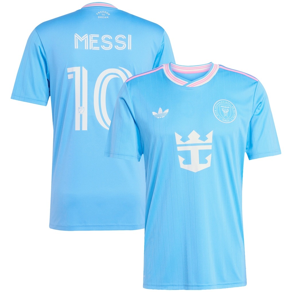Men's Inter Miami CF Lionel Messi adidas Originals Blue 2025 Third Replica Player Jersey