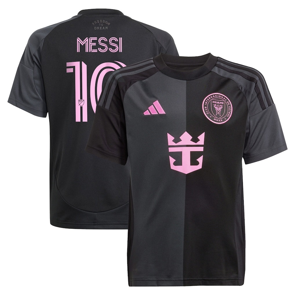 Inter Miami CF Lionel Messi adidas Black 2025 The Fortitude Kit Replica Player Jersey