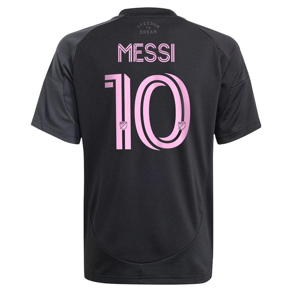 Inter Miami CF Lionel Messi adidas Black 2025 The Fortitude Kit Replica Player Jersey